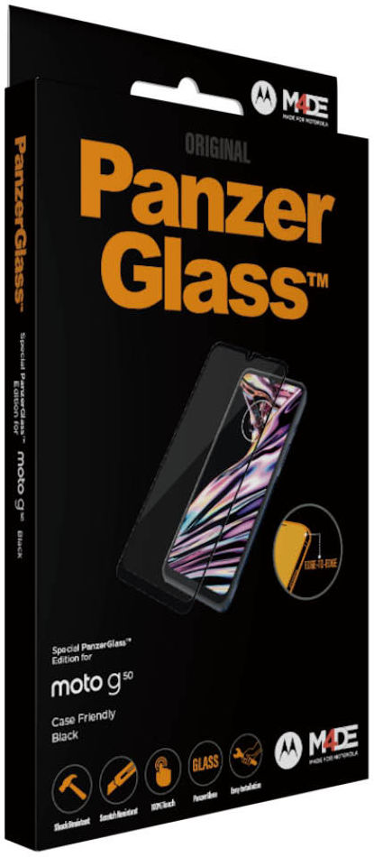 PanzerGlass Motorola Moto G50 Screen Protector Case Friendly Zwart afbeelding 7