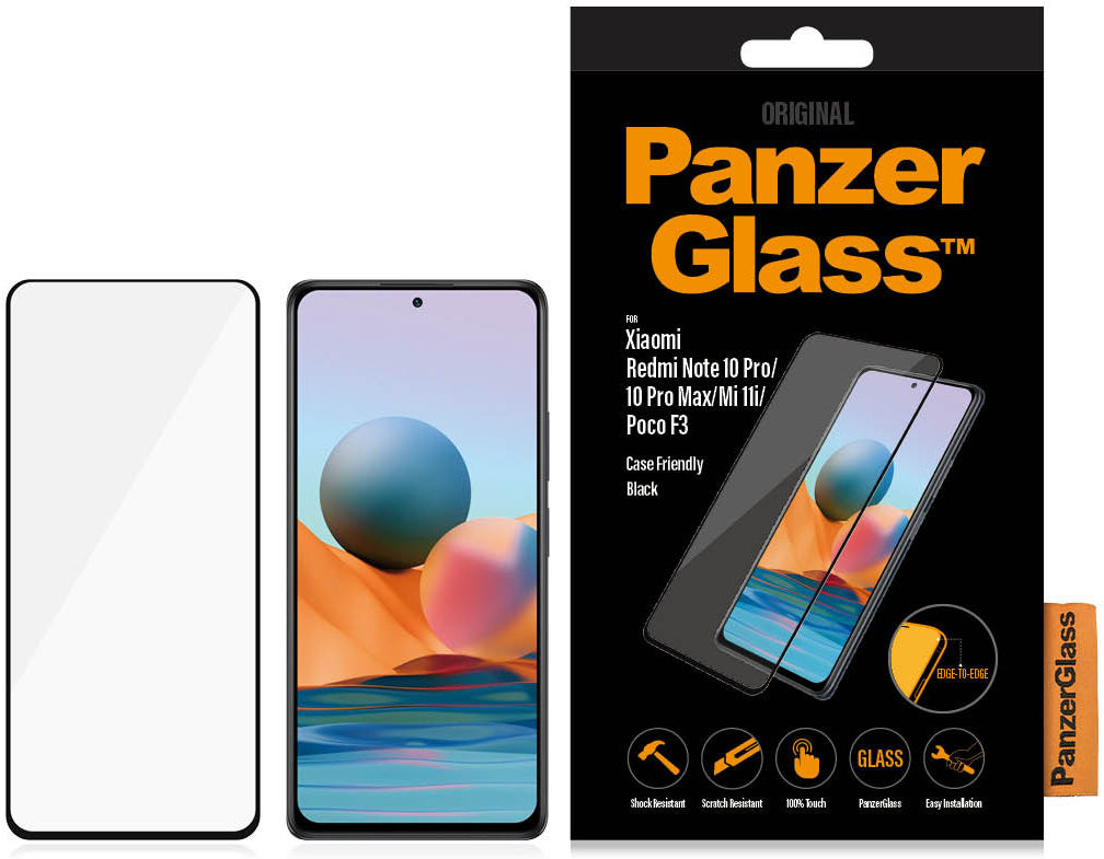PanzerGlass Xiaomi Redmi Note 10 Pro/Poco F3/Mi 11i Screen Protector afbeelding 4