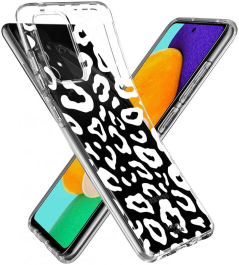 HappyCase Samsung Galaxy A52 / A52S Hoesje Flexibel TPU Luipaard afbeelding 12