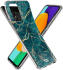 HappyCase Samsung Galaxy A52 / A52S Hoesje Flexibel TPU Aqua Marmer afbeelding 5