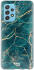 HappyCase Samsung Galaxy A52 / A52S Hoesje Flexibel TPU Aqua Marmer afbeelding 1