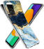 HappyCase Samsung Galaxy A52 / A52S Hoesje Flexibel TPU Blauw Marmer afbeelding 9