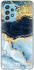 HappyCase Samsung Galaxy A52 / A52S Hoesje Flexibel TPU Blauw Marmer afbeelding 1