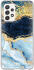HappyCase Samsung Galaxy A52 / A52S Hoesje Flexibel TPU Blauw Marmer afbeelding 10