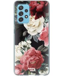HappyCase Samsung Galaxy A52 / A52S Hoesje Flexibel TPU Rozen Print