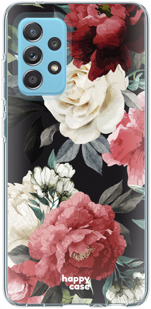 HappyCase Samsung Galaxy A52 / A52S Hoesje Flexibel TPU Rozen afbeelding 1