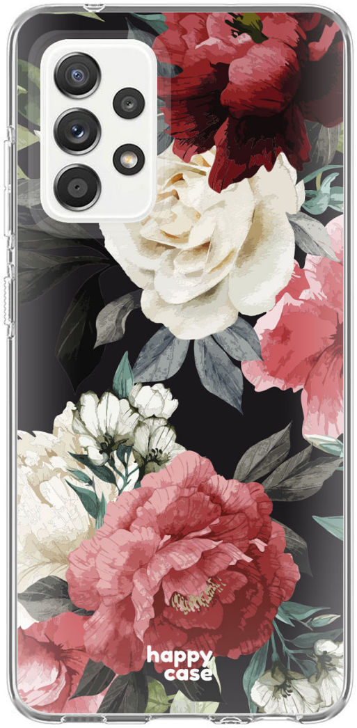 HappyCase Samsung Galaxy A52 / A52S Hoesje Flexibel TPU Rozen afbeelding 7