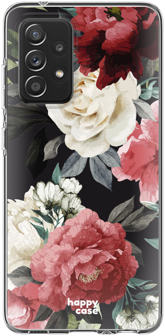 HappyCase Samsung Galaxy A52 / A52S Hoesje Flexibel TPU Rozen afbeelding 4