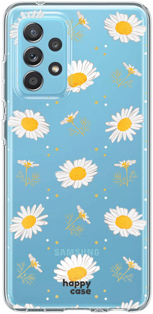 HappyCase Samsung Galaxy A52 / A52S Hoesje Flexibel TPU Bloemen afbeelding 1
