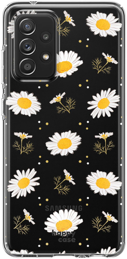 HappyCase Samsung Galaxy A52 / A52S Hoesje Flexibel TPU Bloemen afbeelding 8