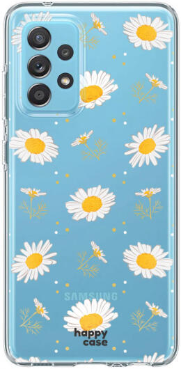 HappyCase Samsung Galaxy A52 / A52S Hoesje Flexibel TPU Bloemen afbeelding 1