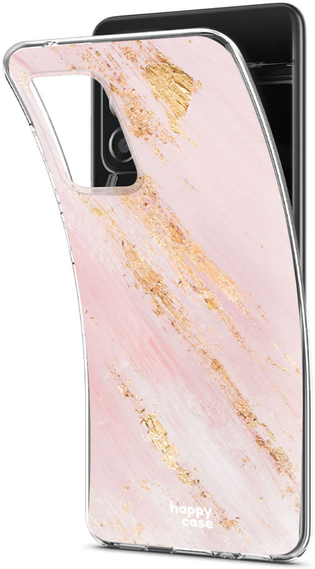 HappyCase Samsung Galaxy A52 / A52S Hoesje Flexibel TPU Pink Marmer afbeelding 7