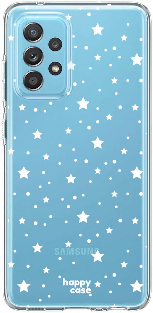 HappyCase Samsung Galaxy A52 / A52S Hoesje Flexibel TPU Sterretjes afbeelding 1