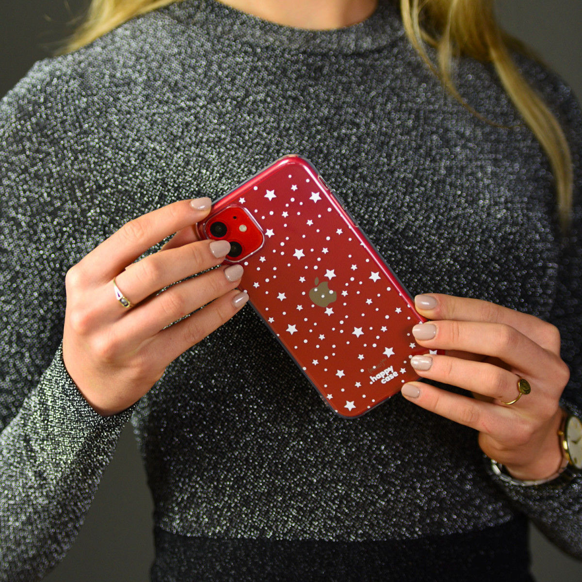 HappyCase Samsung Galaxy A52 / A52S Hoesje Flexibel TPU Sterretjes afbeelding 6