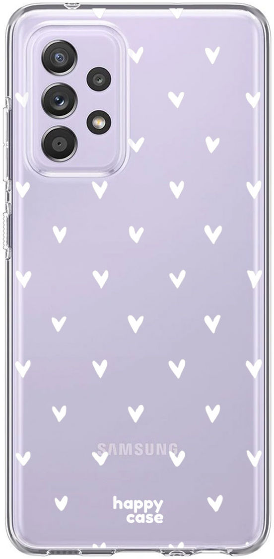 HappyCase Samsung Galaxy A52 / A52S Hoesje Flexibel TPU Hartjes afbeelding 10