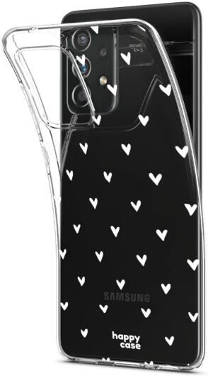 HappyCase Samsung Galaxy A52 / A52S Hoesje Flexibel TPU Hartjes afbeelding 2