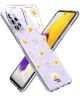 HappyCase Samsung Galaxy A72 Hoesje Flexibel TPU Bloemen Print