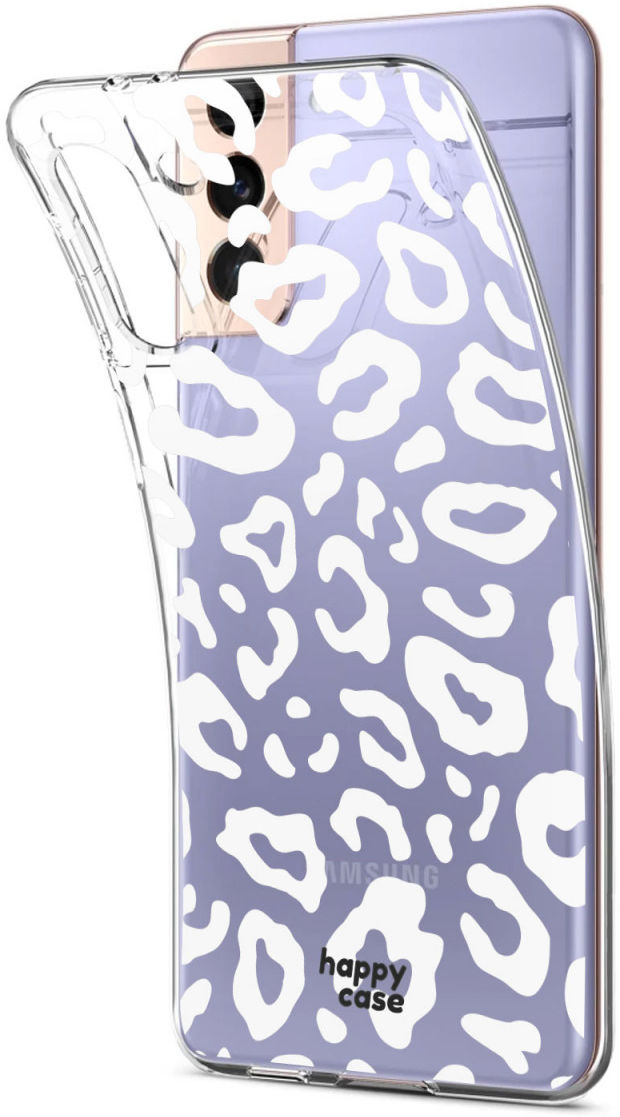 HappyCase Samsung Galaxy S21 Hoesje Flexibel TPU Luipaard Print afbeelding 9