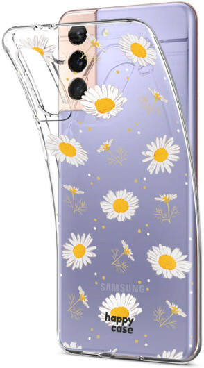 HappyCase Samsung Galaxy S21 Hoesje Flexibel TPU Bloemen Print afbeelding 6