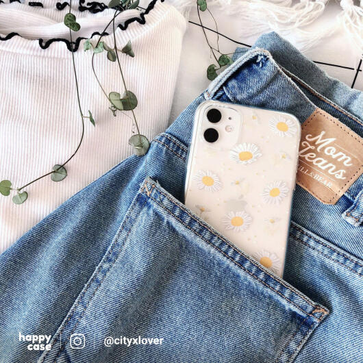 HappyCase Samsung Galaxy S21 Hoesje Flexibel TPU Bloemen Print afbeelding 5