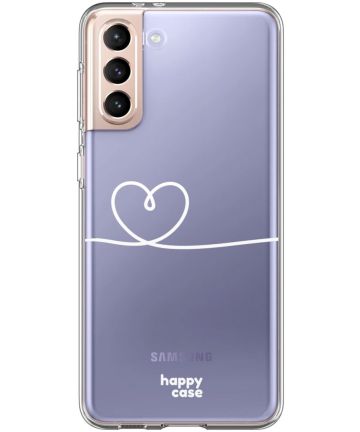 HappyCase Samsung Galaxy S21 Hoesje Flexibel TPU Hartje Print Hoesjes