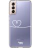 HappyCase Samsung Galaxy S21 Hoesje Flexibel TPU Hartje Print