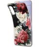 HappyCase Samsung S21 Plus Hoesje Flexibel TPU Rozen Print