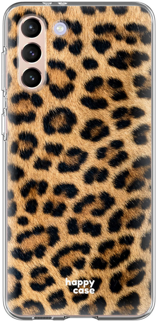 HappyCase Samsung S21 Plus Hoesje Flexibel TPU Wilde Panter Print afbeelding 1