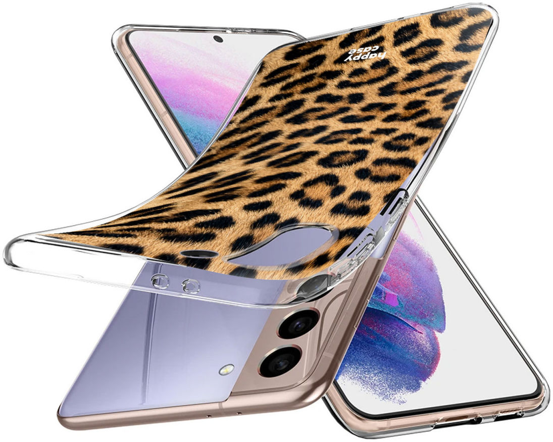 HappyCase Samsung S21 Plus Hoesje Flexibel TPU Wilde Panter Print afbeelding 6