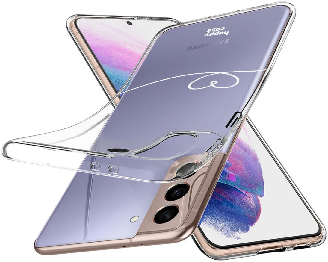 HappyCase Samsung S21 Plus Hoesje Flexibel TPU Hartje Print afbeelding 5