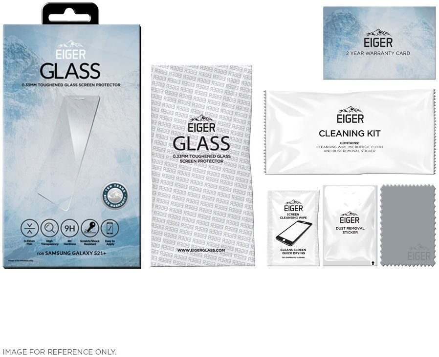 Eiger Samsung Galaxy S21 Plus Tempered Glass Case Friendly Plat afbeelding 4