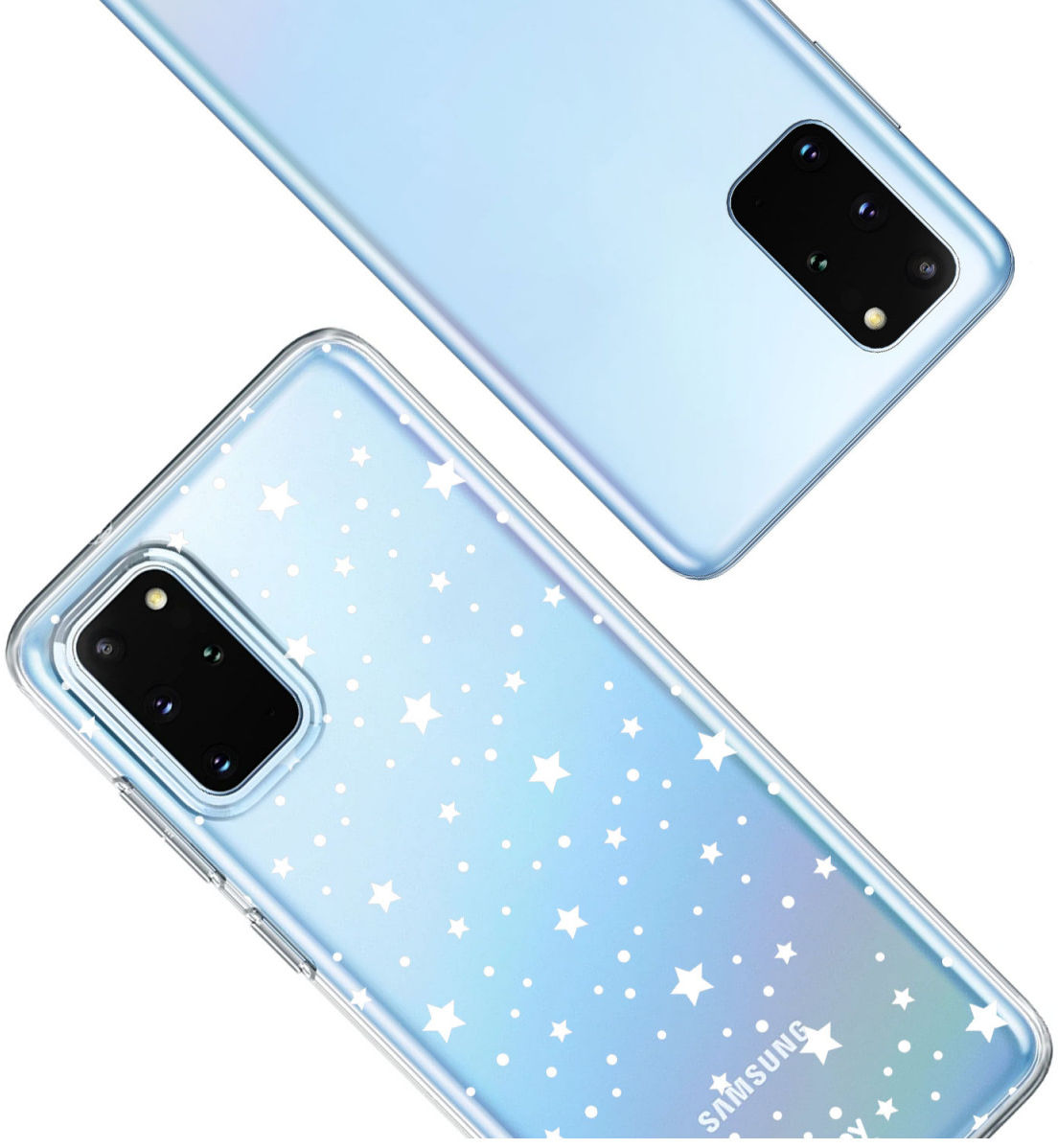HappyCase Galaxy S20 FE Hoesje Flexibel TPU Sterretjes Print afbeelding 5