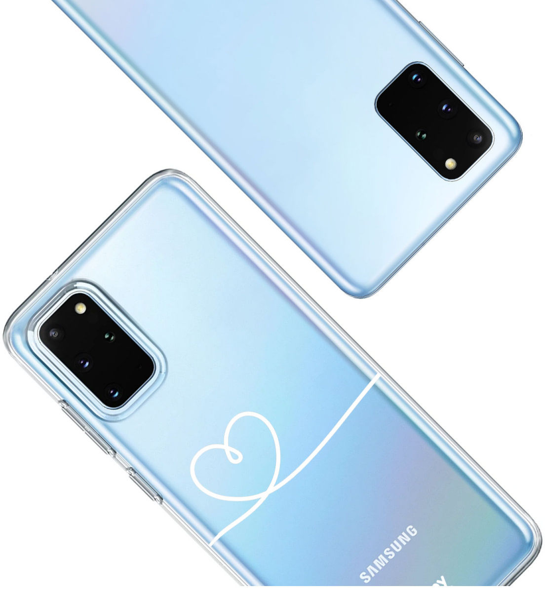 HappyCase Galaxy S20 FE Hoesje Flexibel TPU Hartje Print afbeelding 6