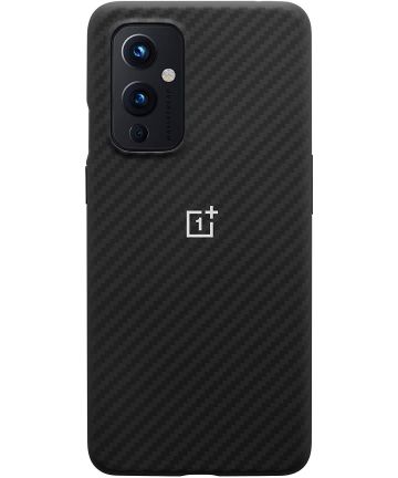 Origineel OnePlus 9 Hoesje Karbon Back Cover Zwart Hoesjes