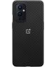 Origineel OnePlus 9 Hoesje Karbon Back Cover Zwart