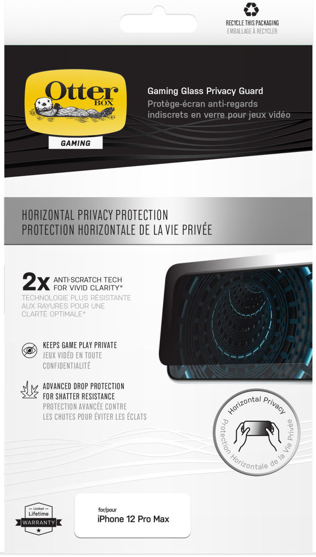 OtterBox Gaming Series iPhone 12 Pro Max Screenprotector Privacy Glass afbeelding 7