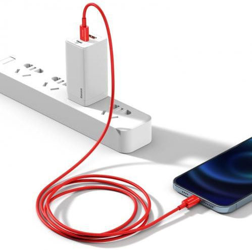 Baseus Superior Series USB-C naar Apple Lightning PD 20W Rood 1 Meter afbeelding 5