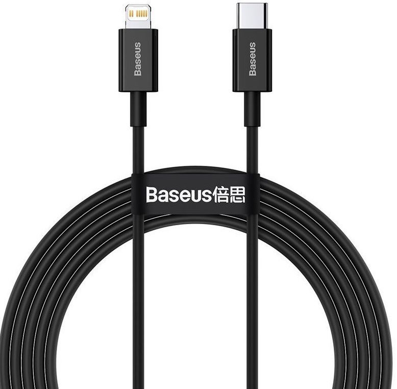 Baseus Superior Series USB-C naar Apple Lightning PD 20W 2 Meter Zwart afbeelding 1