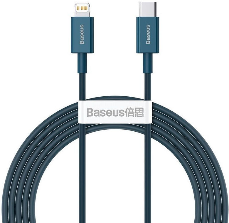 Baseus Superior Series USB-C naar Apple Lightning PD 20W 2 Meter Blauw afbeelding 1