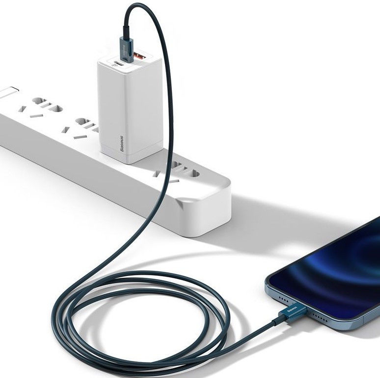 Baseus Superior Series USB-C naar Apple Lightning PD 20W 2 Meter Blauw afbeelding 3
