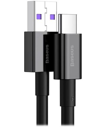 Baseus Superior Series USB-A naar USB-C Kabel 66 Watt 1 Meter Zwart Kabels