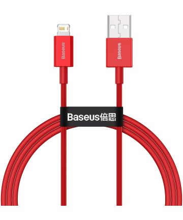 Baseus Superior Series USB naar Apple Lightning 2.4A Rood 1 Meter Kabels