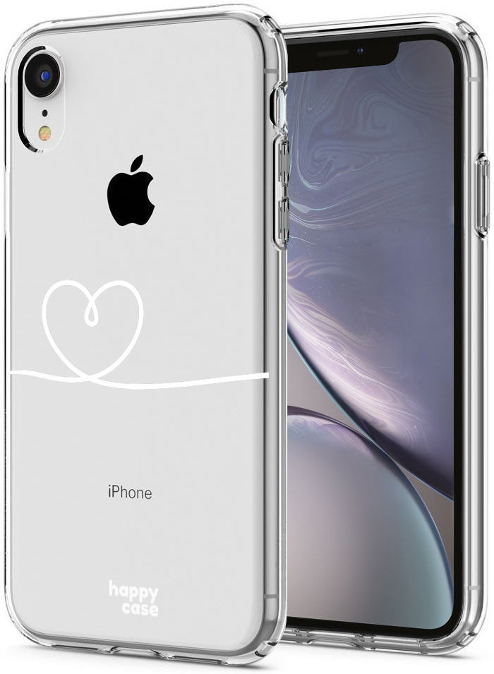 HappyCase Apple iPhone XR Hoesje Flexibel TPU Hartje Print afbeelding 2