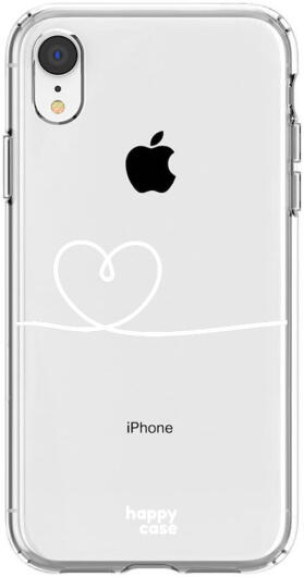 HappyCase Apple iPhone XR Hoesje Flexibel TPU Hartje Print afbeelding 1