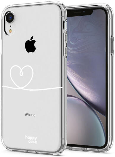 HappyCase Apple iPhone XR Hoesje Flexibel TPU Hartje Print afbeelding 2