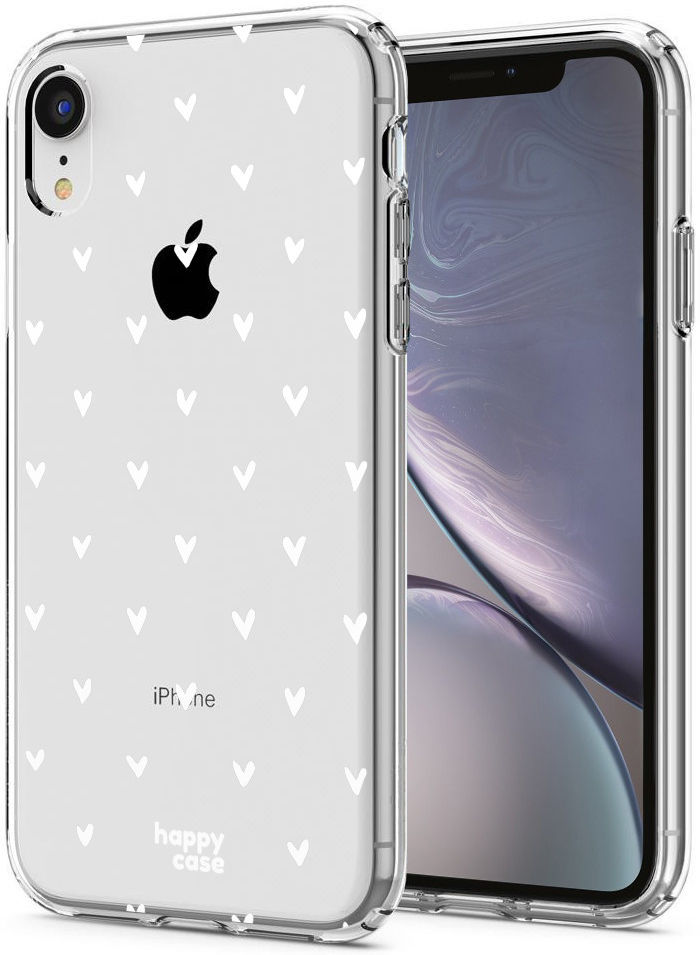 HappyCase Apple iPhone XR Hoesje Flexibel TPU Hartjes Print afbeelding 2
