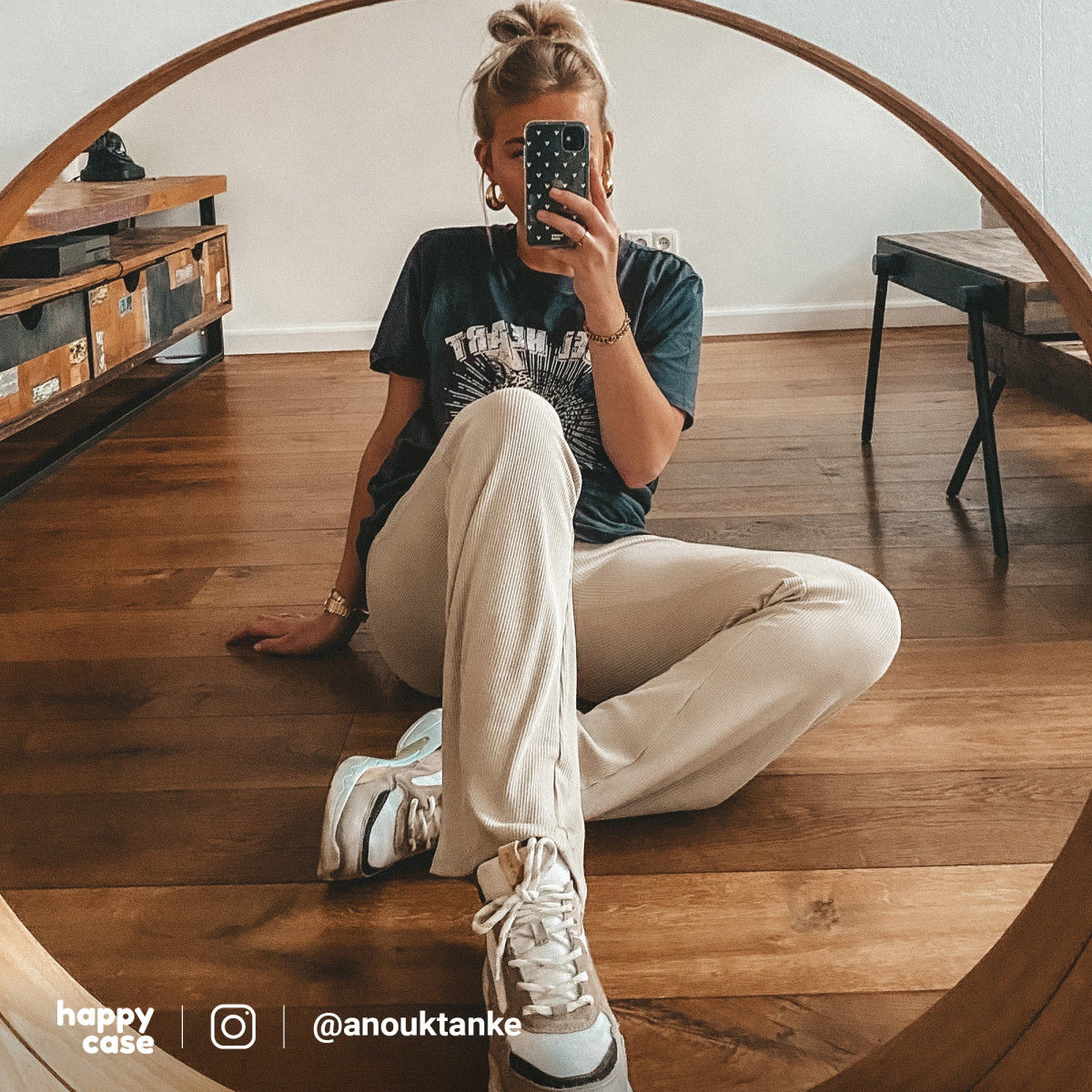 HappyCase Apple iPhone XR Hoesje Flexibel TPU Hartjes Print afbeelding 4