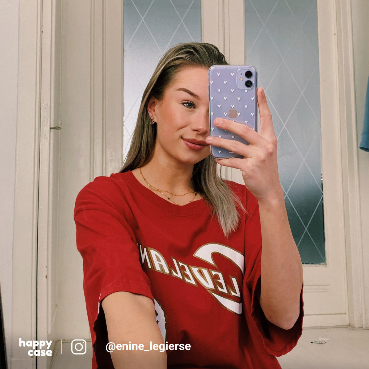 HappyCase Apple iPhone XR Hoesje Flexibel TPU Hartjes Print afbeelding 6