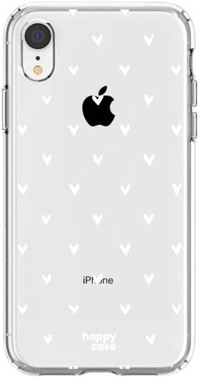 HappyCase Apple iPhone XR Hoesje Flexibel TPU Hartjes Print afbeelding 1