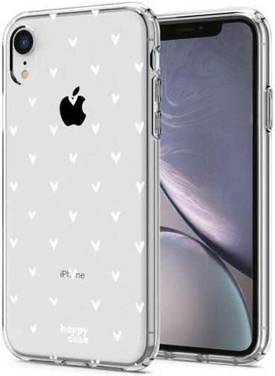 HappyCase Apple iPhone XR Hoesje Flexibel TPU Hartjes Print afbeelding 2